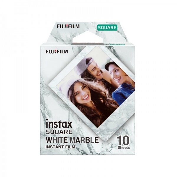 Moment.fotoplokšt. instax SQUARE WHITEMARBLE (10pl) цена и информация | Priedai fotoaparatams | pigu.lt