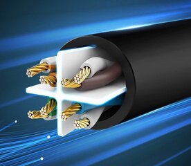 Сетевой кабель Ugreen NW102 RJ45, Cat.6, UTP, 0.5 м, черный цена и информация | Кабели и провода | pigu.lt