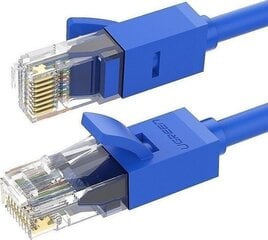 Сетевой кабель Ugreen NW102 RJ45, Cat.6, UTP, круглый, 1 м, синий цена и информация | Кабели и провода | pigu.lt