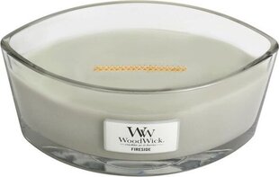 WoodWick ароматическая свеча Fireside Elipsa 453,6 г цена и информация | Подсвечники, свечи | pigu.lt