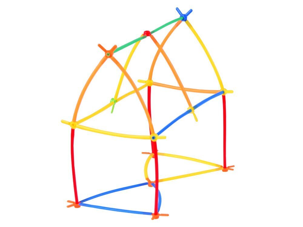 Kūrybinis konstrukcinių šiaudelių rinkinys, 238 dalys kaina ir informacija | Lavinamieji žaislai | pigu.lt