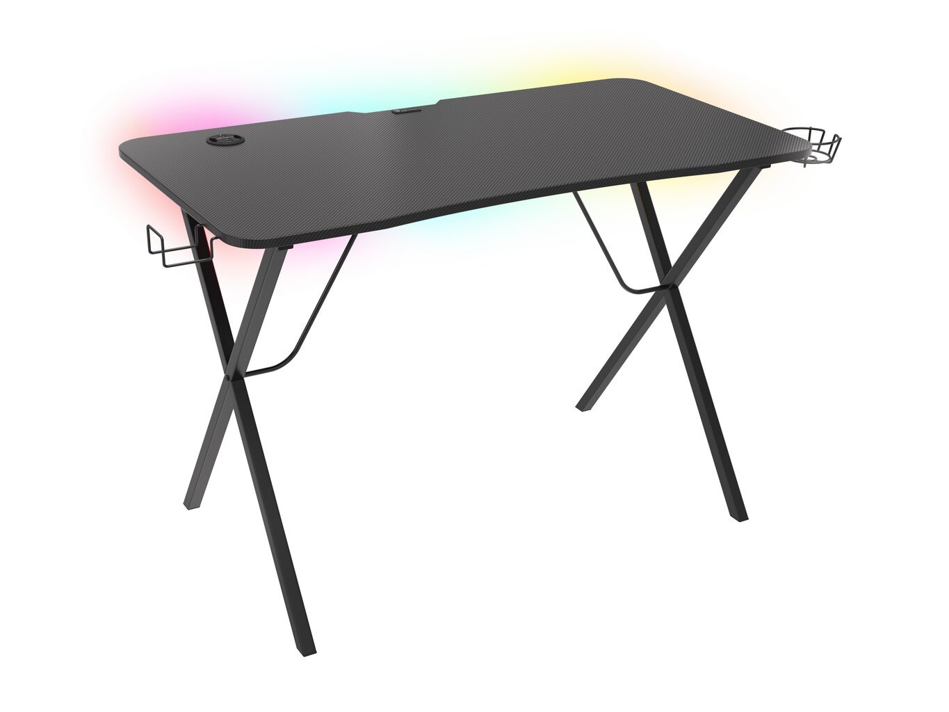 Žaidimų stalas Genesis Holm 200 RGB, juodas kaina ir informacija | Kompiuteriniai, rašomieji stalai | pigu.lt