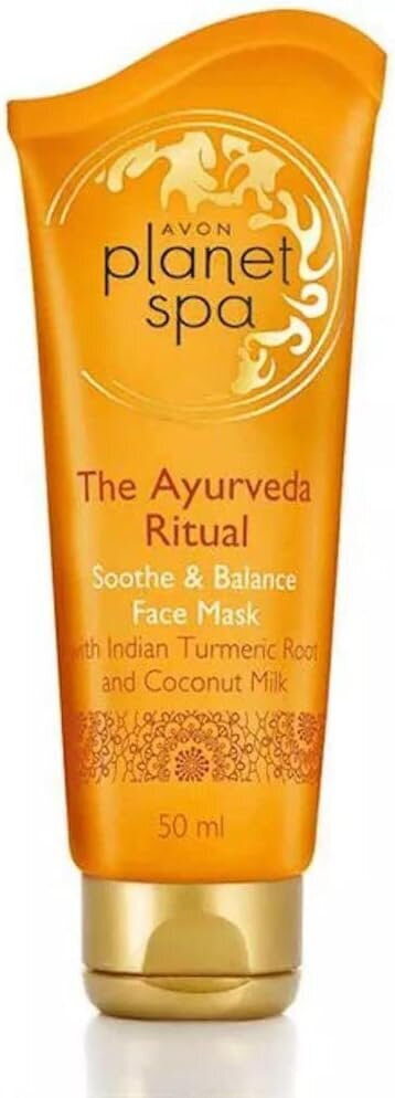 Raminanti veido kaukė Planet Spa The Ayurveda Ritual Soothe & Balance Face Mask, 50 ml kaina ir informacija | Veido kaukės, paakių kaukės | pigu.lt