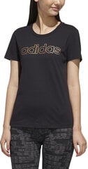 Adidas Блузка W E Branded T Black цена и информация | Спортивная одежда для женщин | pigu.lt