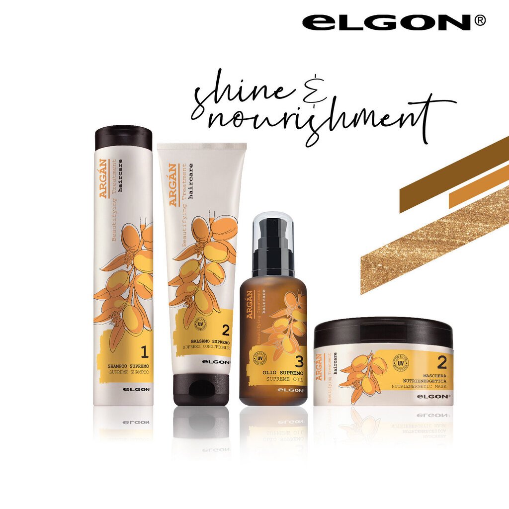 Plaukų kaukė su argano aliejumi Elgon Argan Nutrienergetic 250 ml kaina ir informacija | Priemonės plaukų stiprinimui | pigu.lt