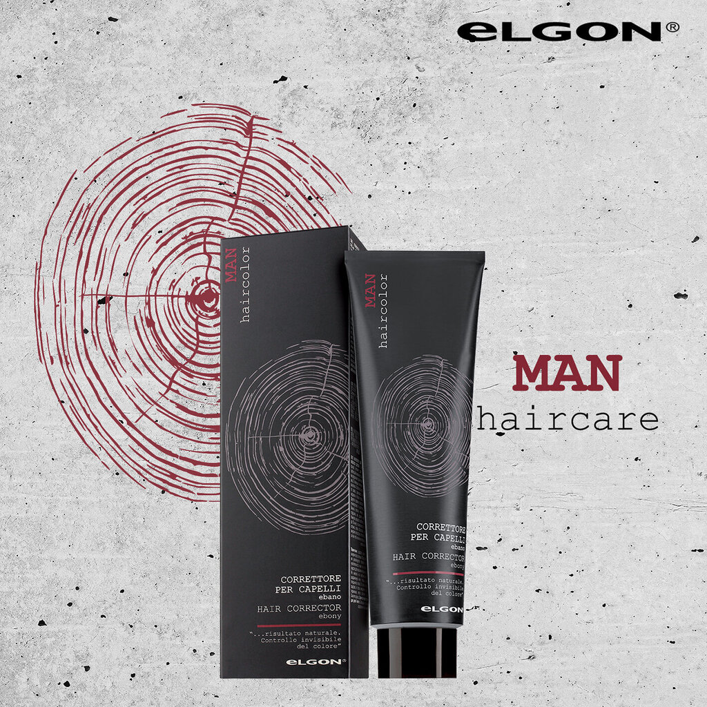Plaukų dažai vyrams Elgon Man Ebony 150 ml, juoda цена и информация | Plaukų dažai | pigu.lt