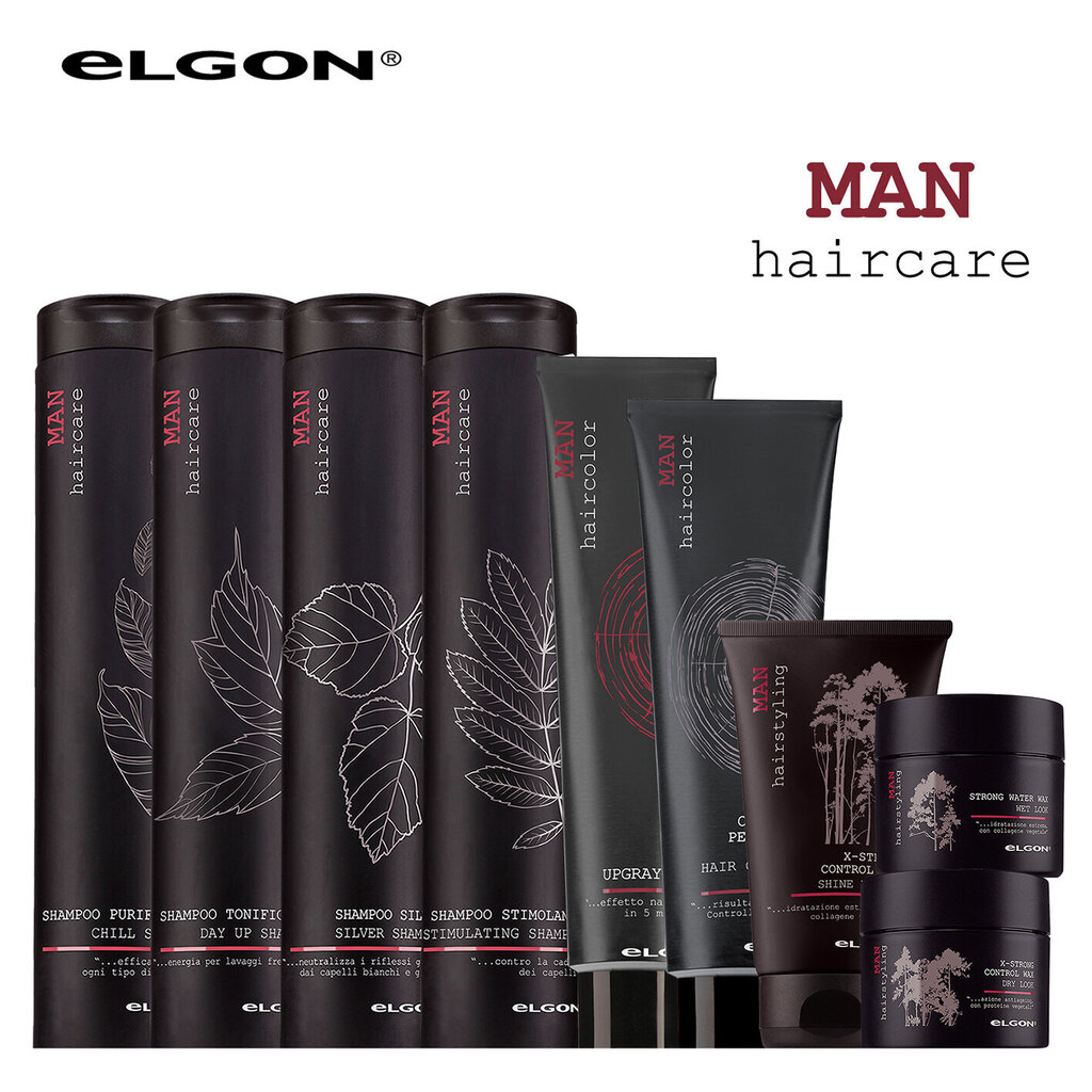 Plaukų dažai vyrams Elgon Man Ebony 150 ml, juoda цена и информация | Plaukų dažai | pigu.lt