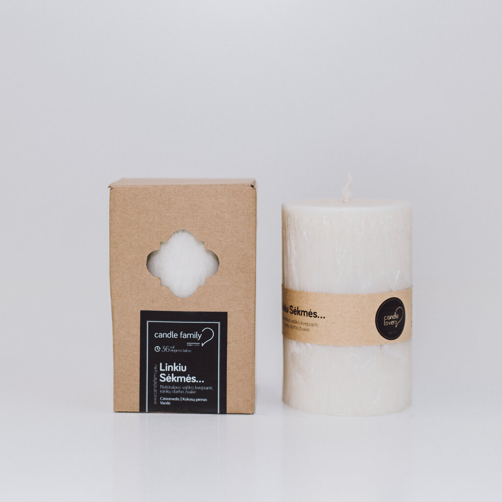 Kvapioji žvakė Candle Family - "Linkiu Sėkmės" (6.5 cm x 10 cm) kaina ir informacija | Žvakės, Žvakidės | pigu.lt