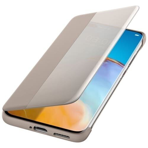 Huawei Smart View Flip Cover, skirtas Huawei P40 Pro, rudas цена и информация | Telefono dėklai | pigu.lt