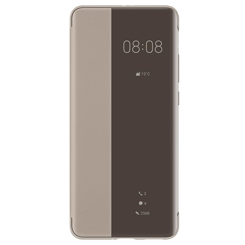 Huawei Smart View Flip Cover, skirtas Huawei P40 Pro, rudas kaina ir informacija | Telefono dėklai | pigu.lt