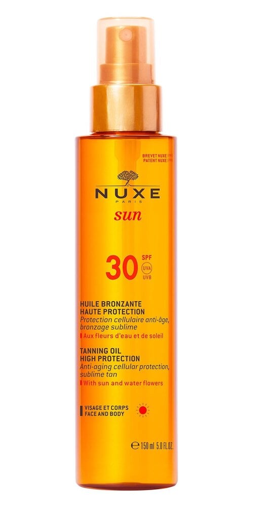 Apsauginis aliejus nuo saulės Nuxe Sun SPF30, 150 ml kaina ir informacija | Kremai nuo saulės | pigu.lt