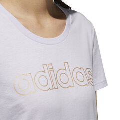 Adidas Блузка W E Branded T Purple цена и информация | Adidas Женская одежда | pigu.lt