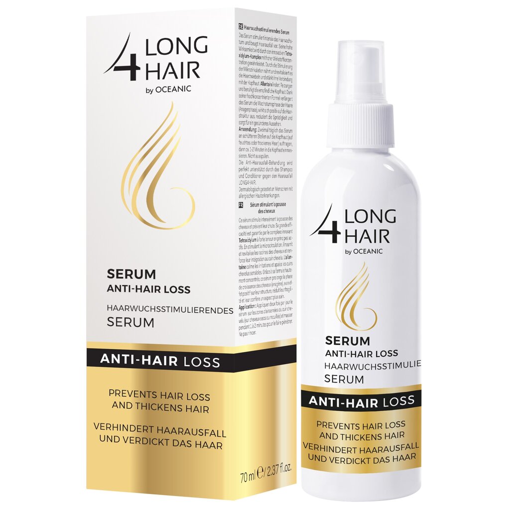 Serumas skatinantis plaukų augimą Hair growth stimulating serum Long 4  Lashes, 70 ml + dovana - drėkinantis veido kremas kaina | pigu.lt