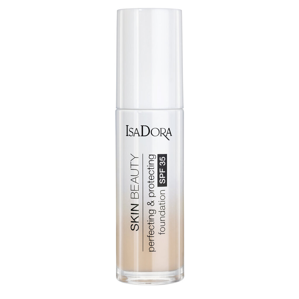 Makiažo pagrindas IsaDora Skin Beauty Perfecting & Protecting SPF35 30 ml, 01 Fair kaina ir informacija | Makiažo pagrindai, pudros | pigu.lt