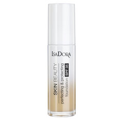 Makiažo pagrindas IsaDora Skin Beauty Perfecting & Protecting SPF35 30 ml, 03 Nude kaina ir informacija | Makiažo pagrindai, pudros | pigu.lt