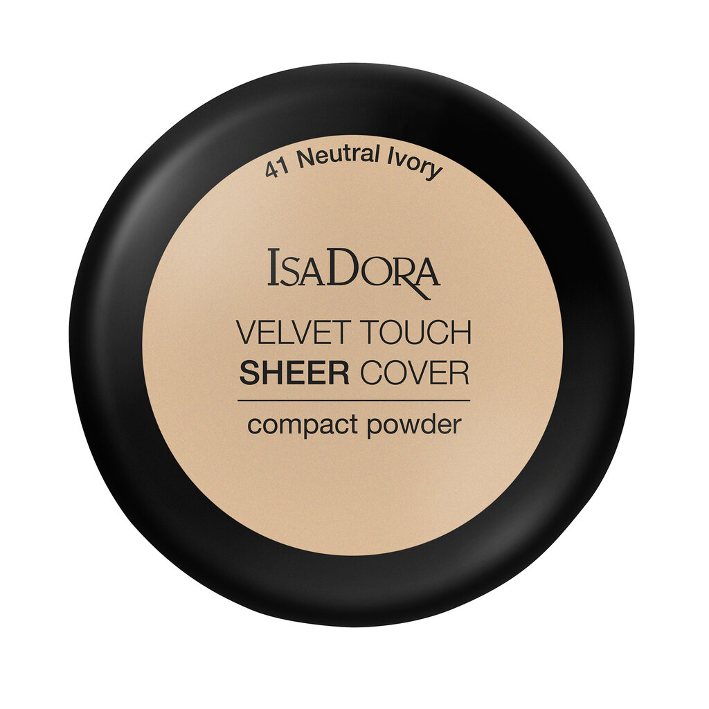 Kompaktinė pudra IsaDora Velvet Touch Sheer Cover 10 g, 41 Neutral Ivory kaina ir informacija | Makiažo pagrindai, pudros | pigu.lt