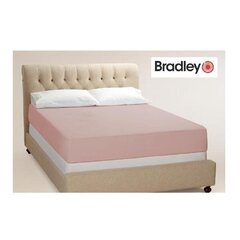 Paklodė su guma Bradley, 160 x 200 cm, rožinė kaina ir informacija | Paklodės | pigu.lt