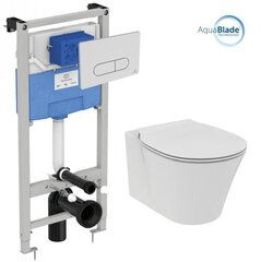WC rėmo komplektas Ideal Standard ProSys, su WC Connect Air Aquablade ir soft close dangčiu kaina ir informacija | Klozetai | pigu.lt