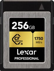 Карта памяти Lexar CFexpress 256GB Professional R1750/W1000 цена и информация | Карты памяти для фотоаппаратов, камер | pigu.lt