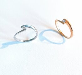 Золотое кольцо с бриллиантом цена и информация | Кольца | pigu.lt
