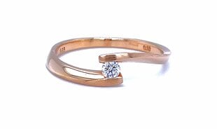 Auksinis sužadėtuvių žiedas su briliantu kaina ir informacija | Žiedai | pigu.lt