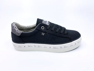 Batai moterims Wrangler Java Vulcanized Sneakers Cvs, juodi kaina ir informacija | Wrangler Batai moterims | pigu.lt