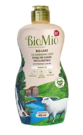 Biomio Bio-Care indų ploviklis su sidabro jonais 450 ml kaina ir informacija | Indų plovimo priemonės | pigu.lt