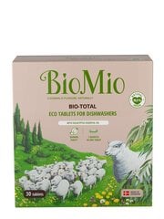 BIOMIO Bio-Total 7in1 tabletės indaplovėms su eukalipto eteriniu aliejumi 30 vnt kaina ir informacija | Indų plovimo priemonės | pigu.lt