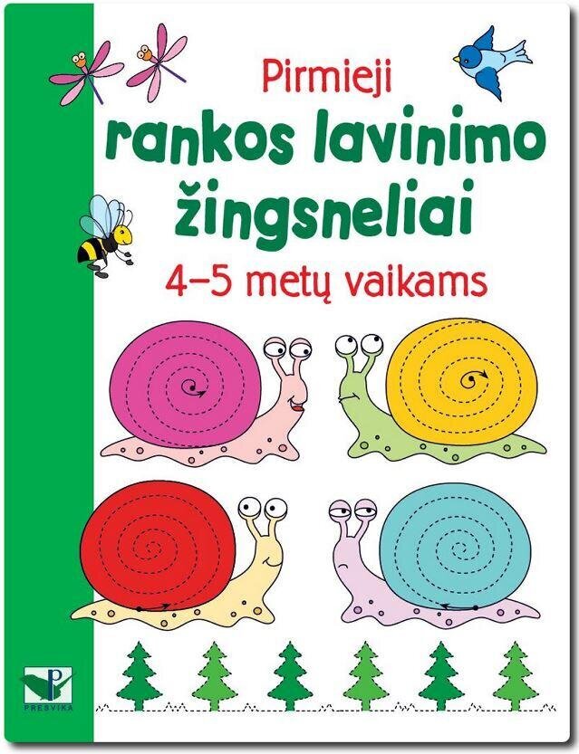 Pirmieji rankos lavinimo žingsneliai 4-5 m. vaikams kaina ir informacija | Lavinamosios knygos | pigu.lt