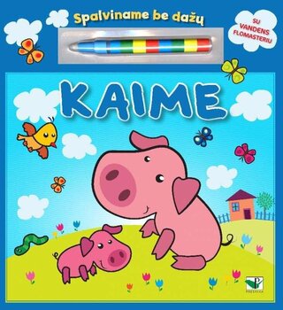 Spalvinimo knygelė Spalviname be dažų. Kaime kaina ir informacija | Spalvinimo knygelės | pigu.lt