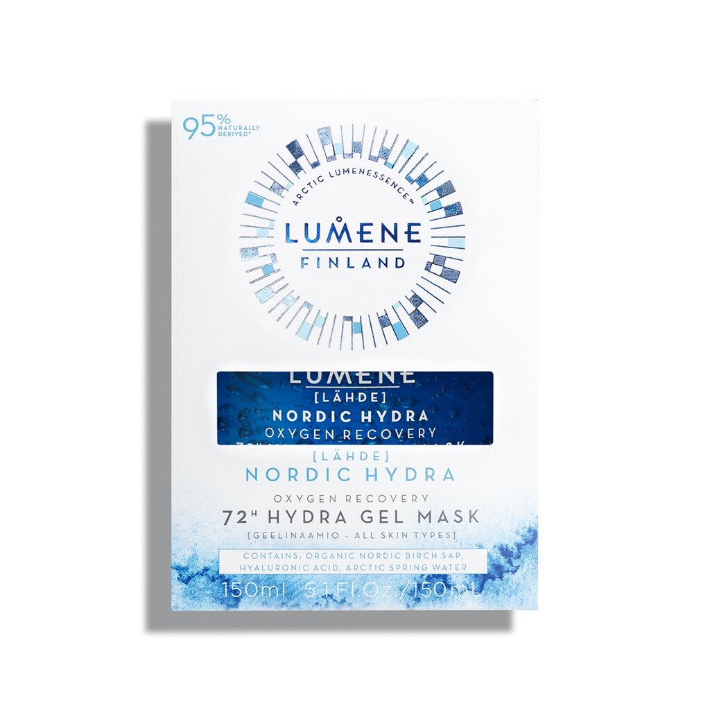 Drėkinamoji veido kaukė Lumene Nordic Hydra Oxygen Recovery 72h 150 ml цена и информация | Veido kaukės, paakių kaukės | pigu.lt