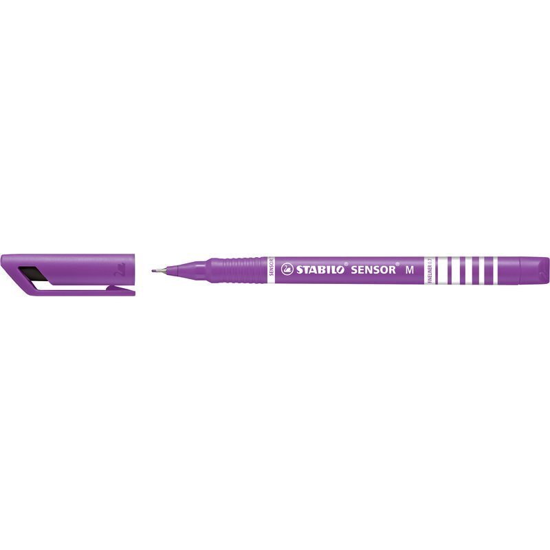 Rašiklis Stabilo Sensor M violetinis kaina ir informacija | Rašymo priemonės | pigu.lt