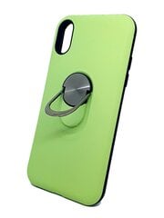 Чехол с кольцом SoundBerry для iPhone X/XS, зеленый цена и информация | Чехлы для телефонов | pigu.lt
