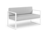 Dvivietė lauko sofa Calme Jardin Nicea, šviesiai pilka/balta