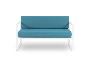 Dvivietė lauko sofa Calme Jardin Nicea, mėlyna/balta kaina ir informacija | Lauko kėdės, foteliai, pufai | pigu.lt