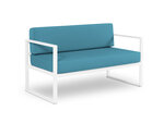 Dvivietė lauko sofa Calme Jardin Nicea, mėlyna/balta