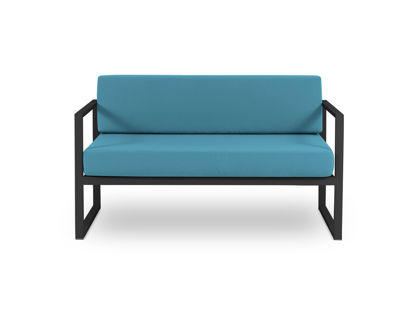 Dvivietė lauko sofa Calme Jardin Nicea, mėlyna/tamsiai pilka kaina ir informacija | Lauko kėdės, foteliai, pufai | pigu.lt