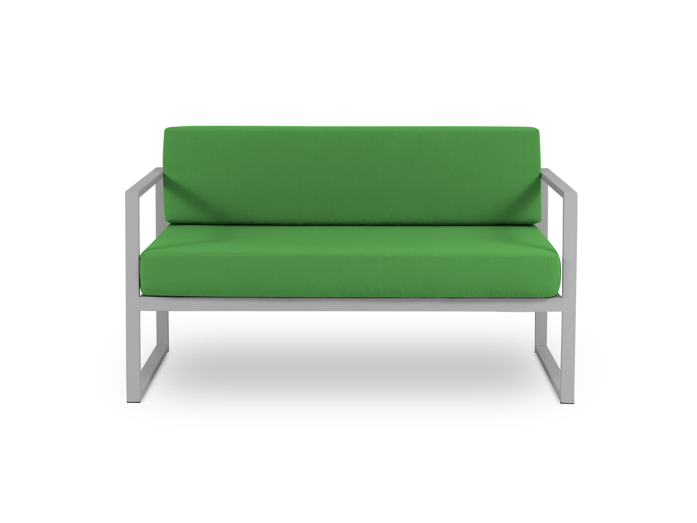 Dvivietė lauko sofa Calme Jardin Nicea, žalia/šviesiai pilka цена и информация | Lauko kėdės, foteliai, pufai | pigu.lt