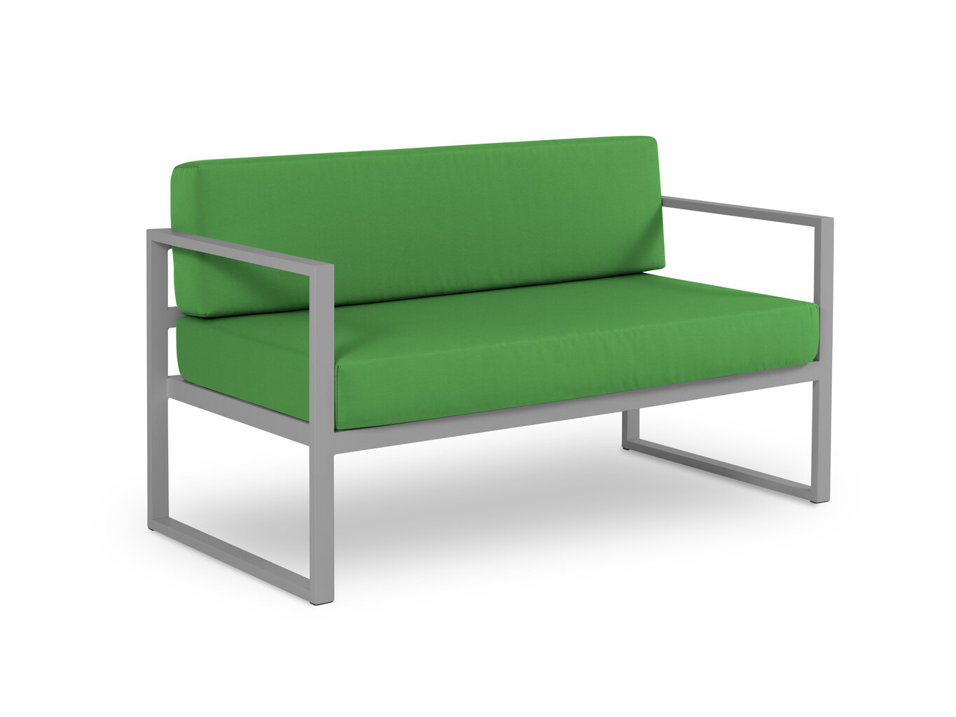 Dvivietė lauko sofa Calme Jardin Nicea, žalia/šviesiai pilka цена и информация | Lauko kėdės, foteliai, pufai | pigu.lt