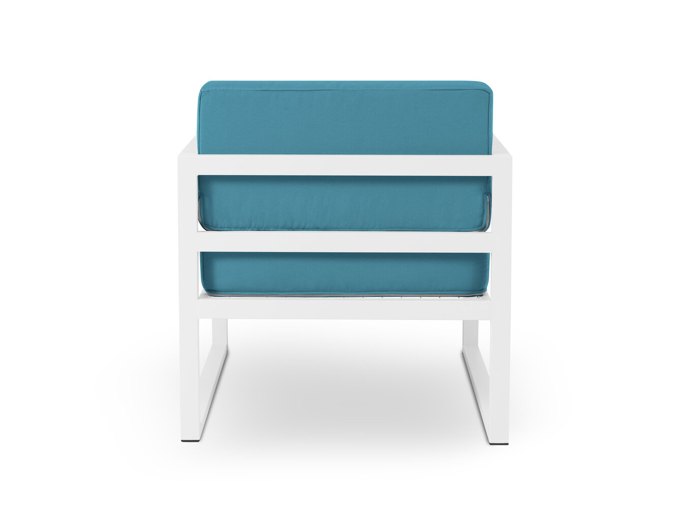 Lauko fotelis Calme Jardin Nicea, mėlynas/baltas kaina ir informacija | Lauko kėdės, foteliai, pufai | pigu.lt