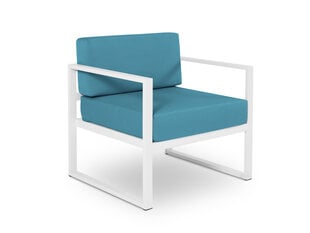 Lauko fotelis Calme Jardin Nicea, mėlynas/baltas kaina ir informacija | Lauko kėdės, foteliai, pufai | pigu.lt