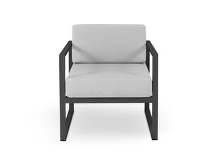 Lauko fotelis Calme Jardin Nicea, šviesiai pilkas/tamsiai pilkas kaina ir informacija | Lauko kėdės, foteliai, pufai | pigu.lt