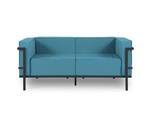 Dvivietė lauko sofa Calme Jardin Cannes, mėlyna/tamsiai pilka kaina ir informacija | Lauko kėdės, foteliai, pufai | pigu.lt