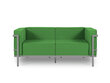 Dvivietė lauko sofa Calme Jardin Cannes, žalia/šviesiai pilka kaina ir informacija | Lauko kėdės, foteliai, pufai | pigu.lt