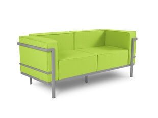 Dvivietė lauko sofa Calme Jardin Cannes, šviesiai žalia/šviesiai pilka kaina ir informacija | Lauko kėdės, foteliai, pufai | pigu.lt