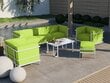 Trivietė lauko sofa Calme Jardin Cannes, šviesiai žalia/balta kaina ir informacija | Lauko kėdės, foteliai, pufai | pigu.lt