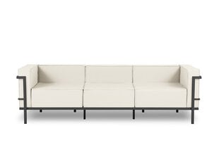 Trivietė lauko sofa Calme Jardin Cannes, kreminė/tamsiai pilka kaina ir informacija | Lauko kėdės, foteliai, pufai | pigu.lt