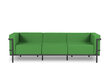 Trivietė lauko sofa Calme Jardin Cannes, žalia/tamsiai pilka kaina ir informacija | Lauko kėdės, foteliai, pufai | pigu.lt