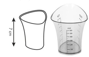 Мерный стакан Tescoma Presto, 60 мл цена и информация | Кухонная утварь | pigu.lt