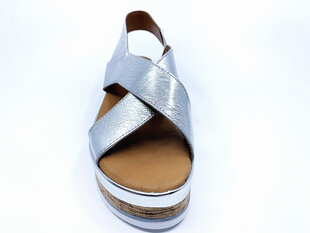 Летние туфли для женщин Bullboxer, серебряного цвета цена и информация | Женские сандалии MONNA LISA | pigu.lt